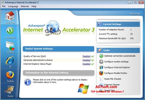 Скріншот Ashampoo Internet Accelerator для Windows 7