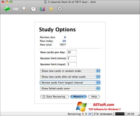 Скріншот Anki для Windows 7