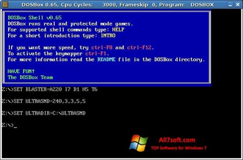 Скріншот DOSBox для Windows 7