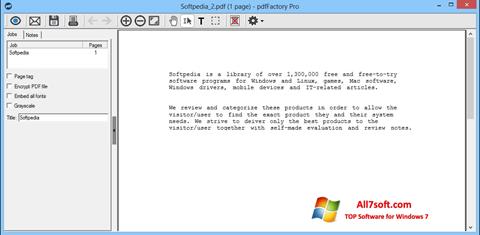 Скріншот pdfFactory Pro для Windows 7