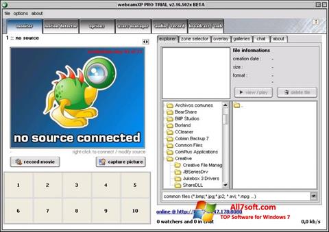 Скріншот webcamXP для Windows 7