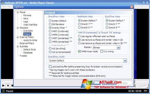 Скріншот Media Player Classic для Windows 7
