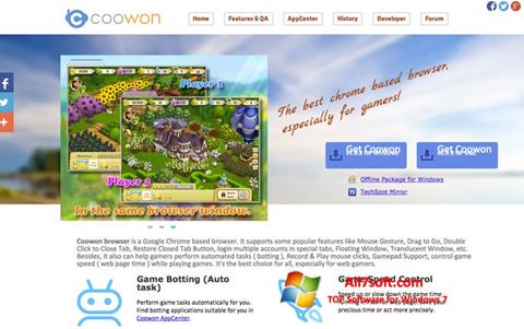 Скріншот Coowon Browser для Windows 7