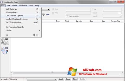 Скріншот Exact Audio Copy для Windows 7