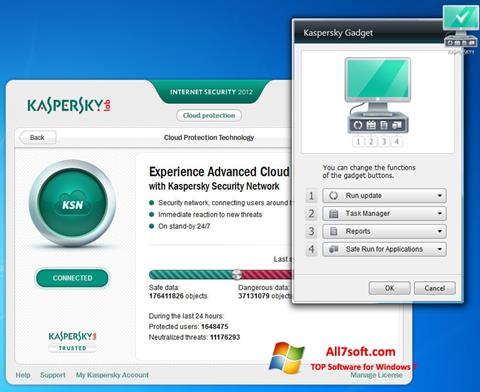 Скріншот Kaspersky Internet Security для Windows 7