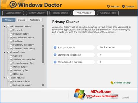 Скріншот Windows Doctor для Windows 7