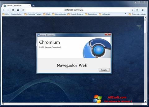 Скріншот Chromium для Windows 7