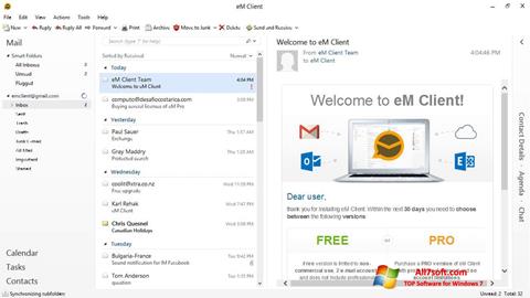 Скріншот eM Client для Windows 7