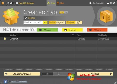 Скріншот Hamster Free ZIP Archiver для Windows 7