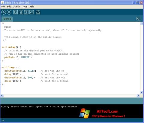 Скріншот Arduino для Windows 7