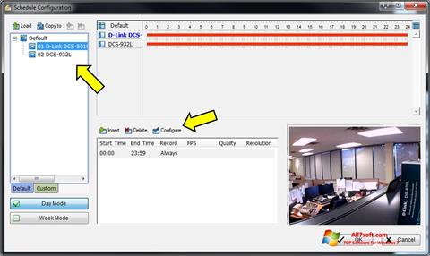 Скріншот D-ViewCam для Windows 7