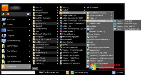 Скріншот Start Menu X для Windows 7