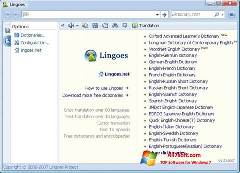 Скріншот Lingoes для Windows 7