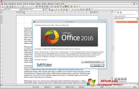 Скріншот SoftMaker Office для Windows 7