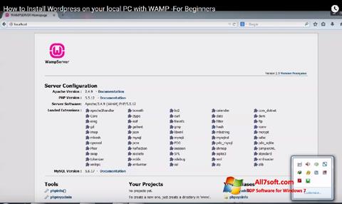 Скріншот WampServer для Windows 7