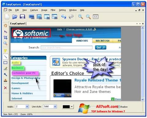 Скріншот EasyCapture для Windows 7