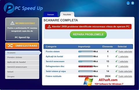Скріншот PC Speed Up для Windows 7