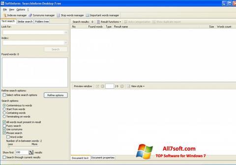 Скріншот SearchInform для Windows 7