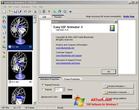 Скріншот Easy GIF Animator для Windows 7
