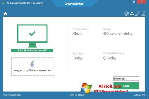 Скріншот Zemana AntiMalware для Windows 7