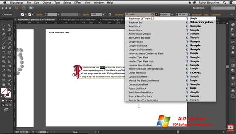 Скріншот Adobe Illustrator для Windows 7