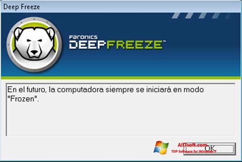 Скріншот Deep Freeze для Windows 7