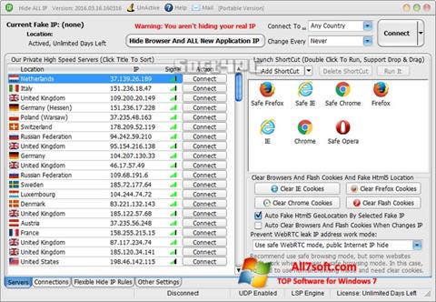 Скріншот Hide ALL IP для Windows 7