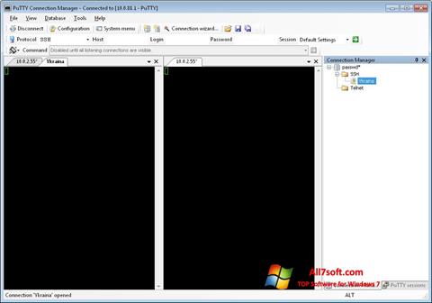 Скріншот PuTTY Connection Manager для Windows 7