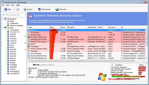 Скріншот Security Task Manager для Windows 7