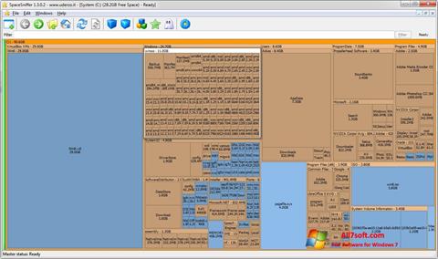 Скріншот SpaceSniffer для Windows 7