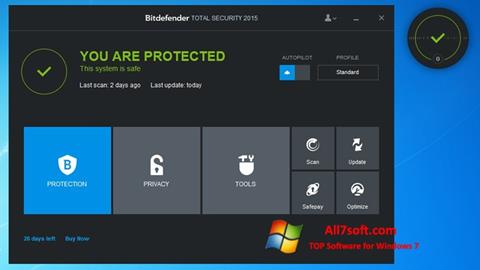 Скріншот Bitdefender для Windows 7