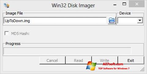 Скріншот Win32 Disk Imager для Windows 7