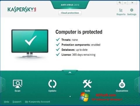 Скріншот Kaspersky для Windows 7