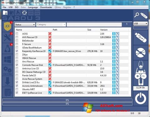Скріншот SARDU для Windows 7