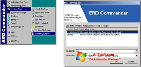 Скріншот ERD Commander для Windows 7