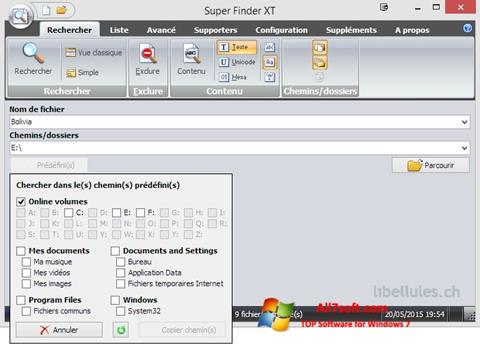 Скріншот Super Finder XT для Windows 7