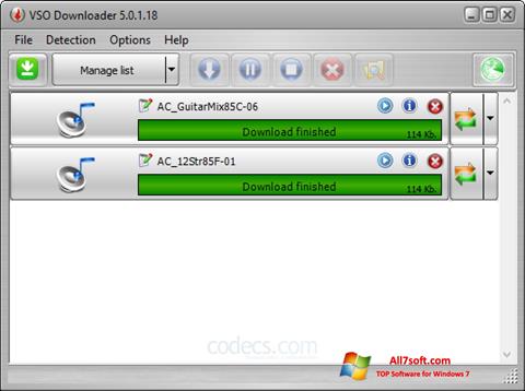 Скріншот VSO Downloader для Windows 7