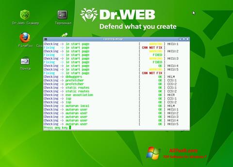 Скріншот Dr.Web LiveCD для Windows 7