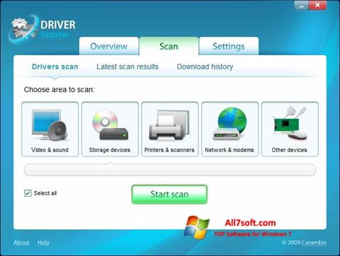 Скріншот Carambis Driver Updater для Windows 7