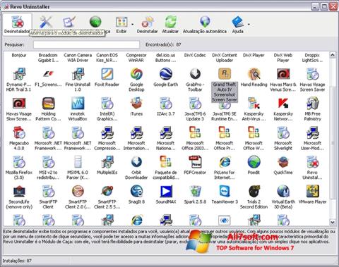 Скріншот Revo Uninstaller для Windows 7