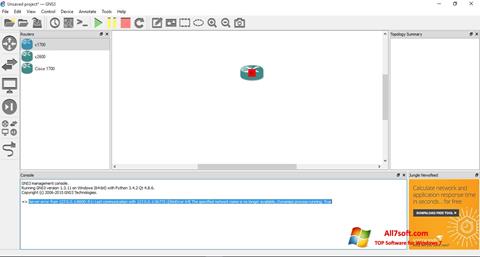 Скріншот GNS3 для Windows 7
