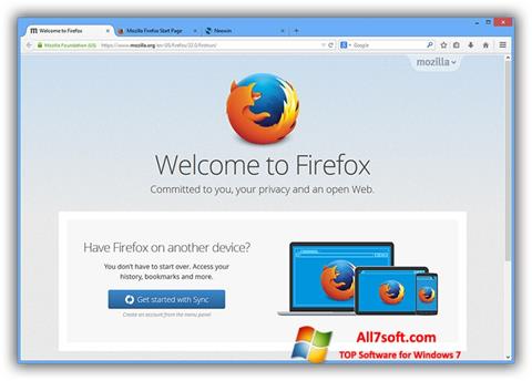 Скріншот Mozilla Firefox Offline Installer для Windows 7