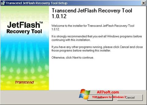 Скріншот JetFlash Recovery Tool для Windows 7