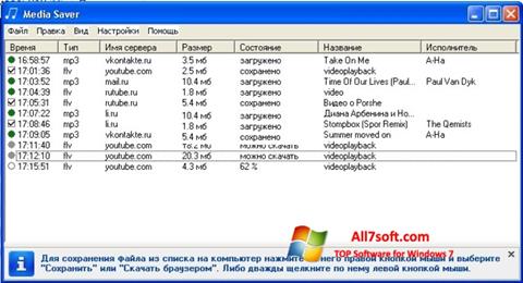 Скріншот Media Saver для Windows 7