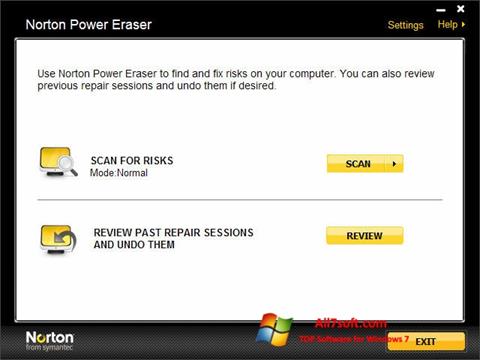 Скріншот Norton Power Eraser для Windows 7