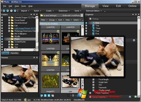 Скріншот ACDSee Photo Manager для Windows 7