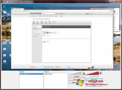 Скріншот Open Broadcaster Software для Windows 7