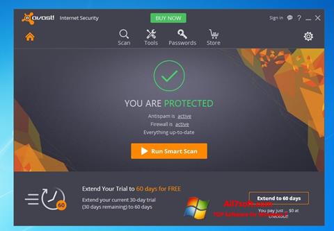 Скріншот Avast Internet Security для Windows 7