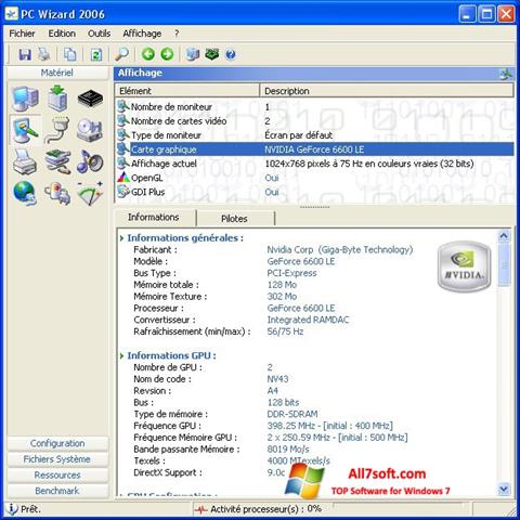 Скріншот PC Wizard для Windows 7