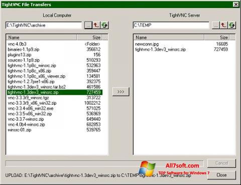 Скріншот TightVNC для Windows 7